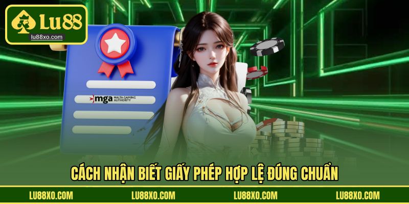 Cách nhận biết giấy phép hợp lệ đúng chuẩn